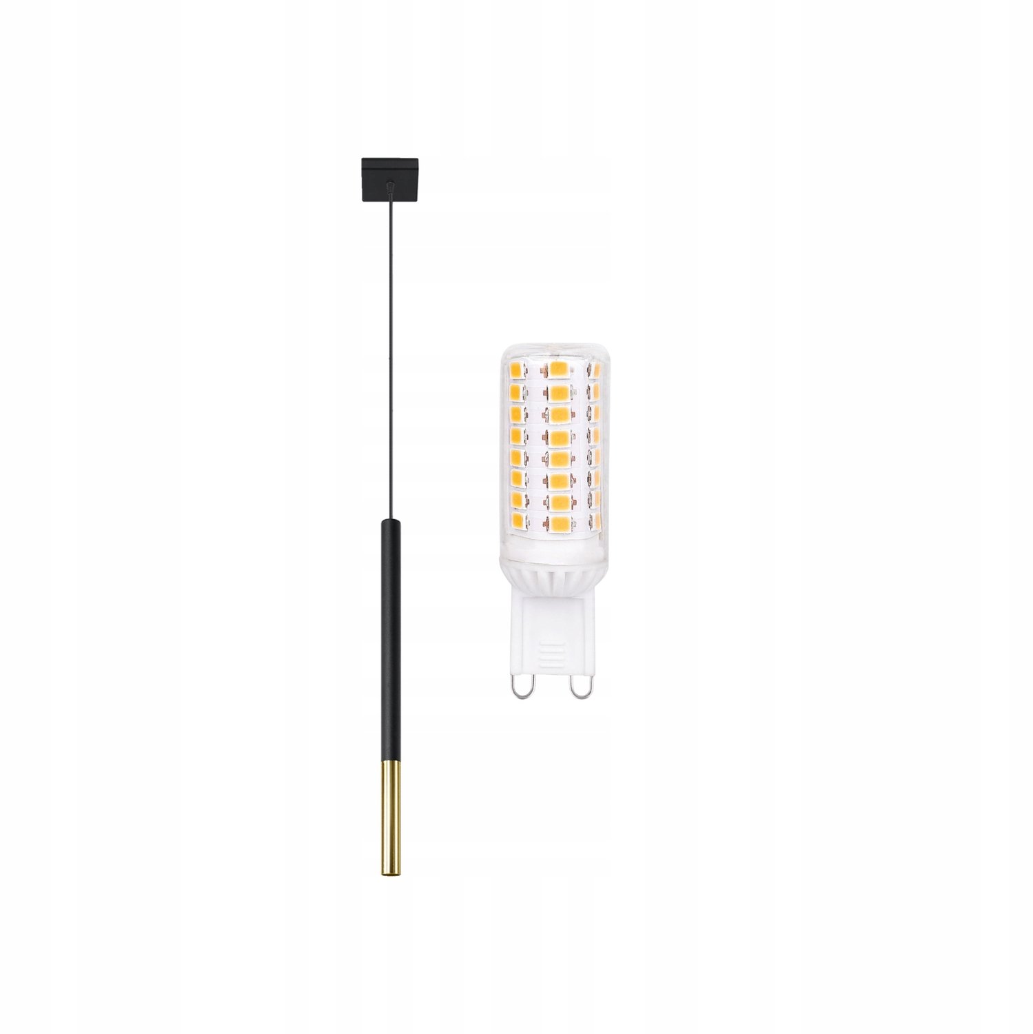 ARENIO Hanglamp Zwart Goud Slank Modern Elegante Buislamp