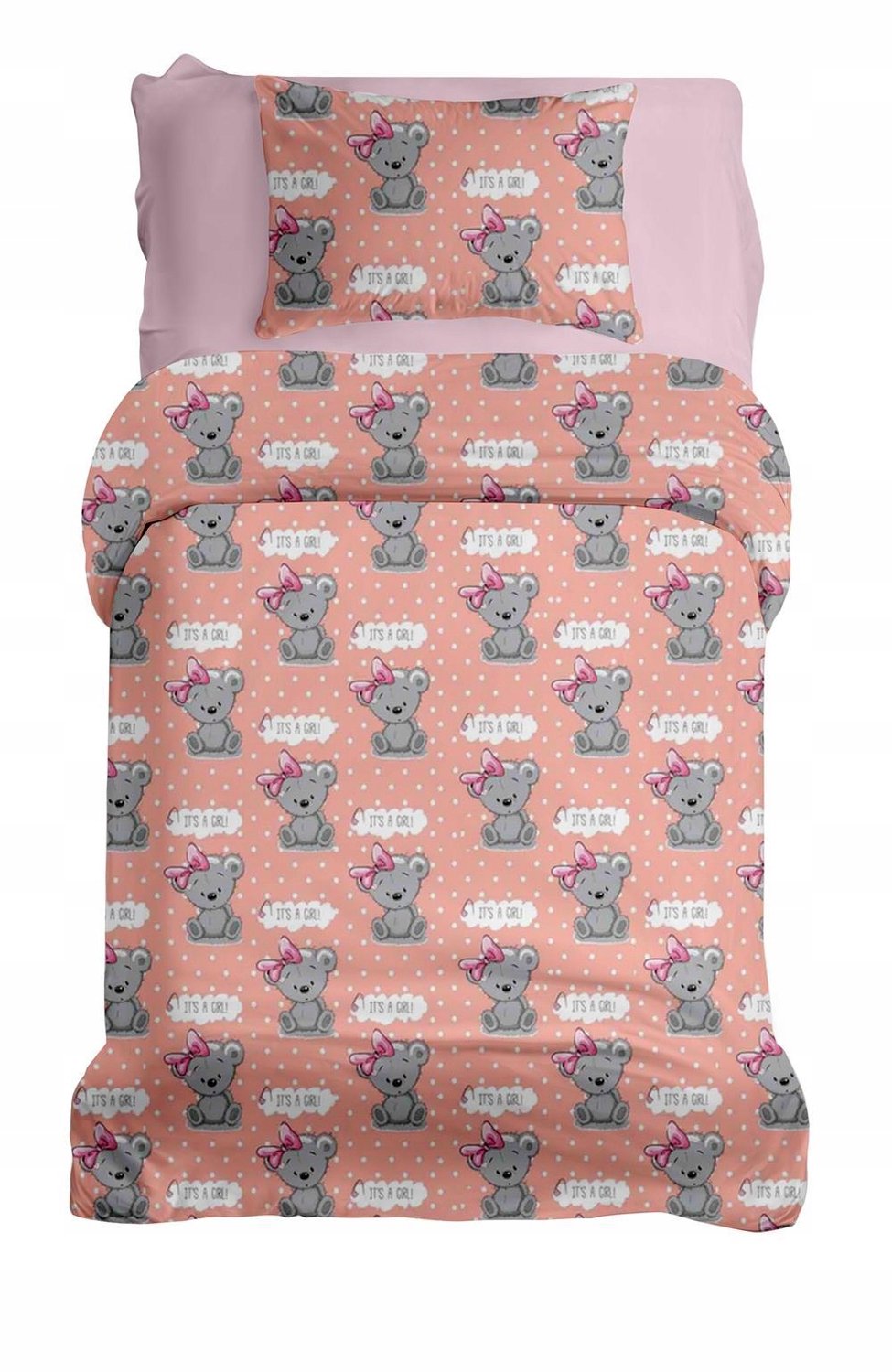 Kinderbeddengoed Katoen 100x140cm 2-delig met Rits
