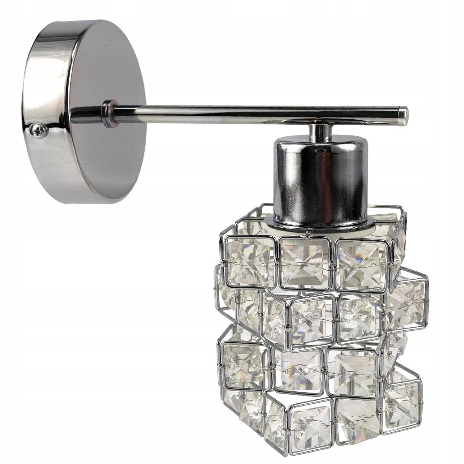 Moderne Wandlamp TORA LED E27 Chroom 12x22cm