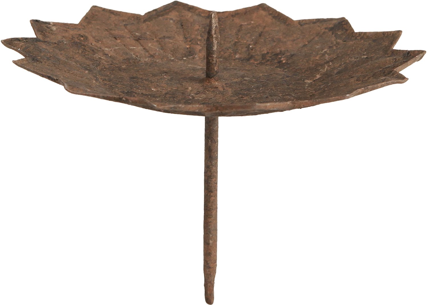 posiwio Kaarsenhouder om op te plakken Ø11cm H8cm roest effect 4st bruin