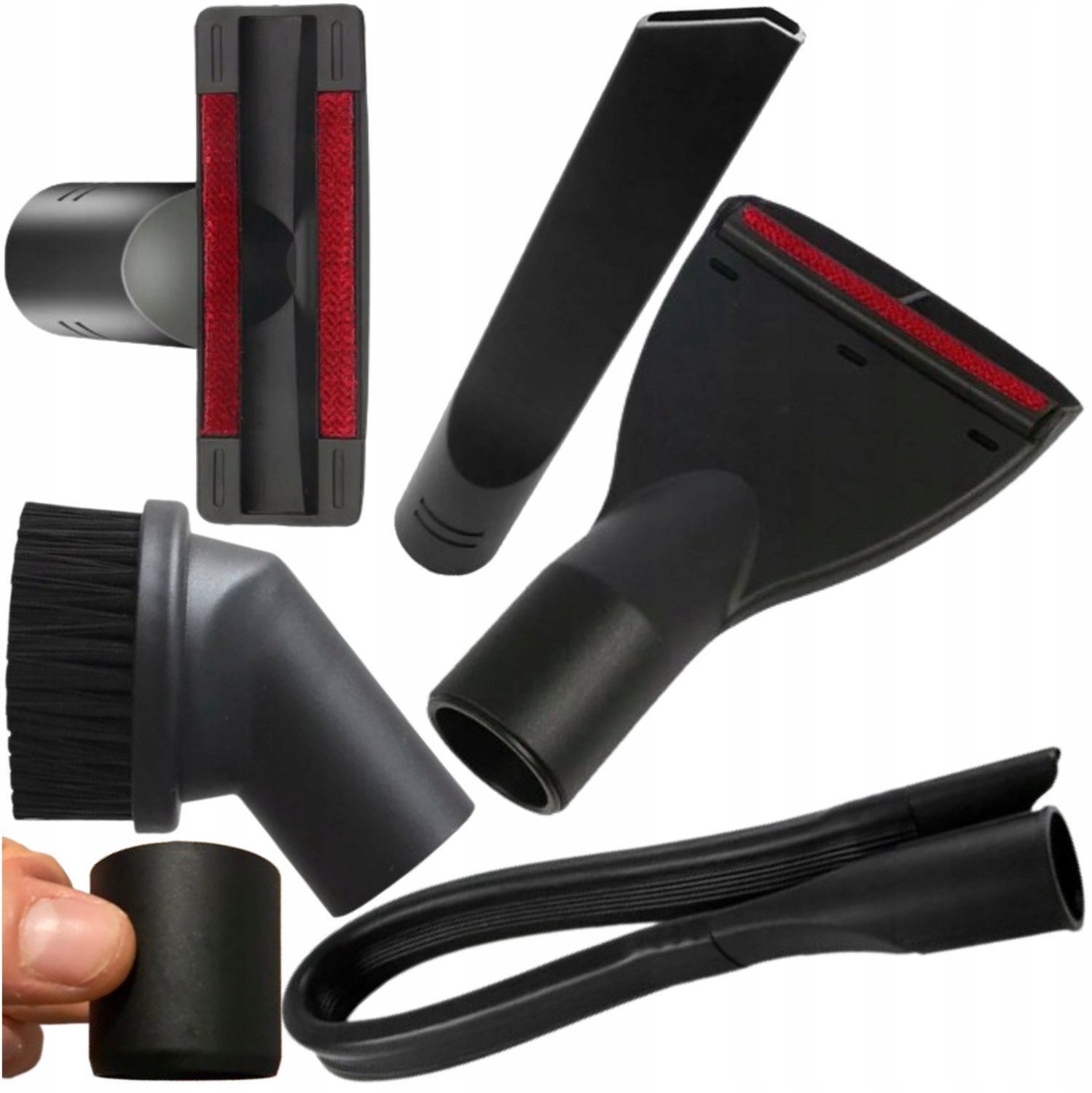 Universele stofzuigeraccessoires set - 6 stuks met adapter