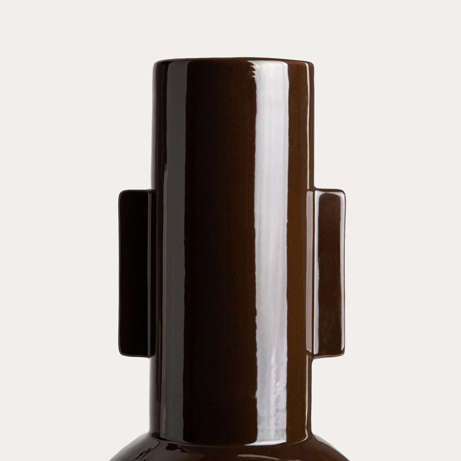 Homla Vaas | OPHIRA | bruin keramiek | 17 x 35.2 cm | 779336