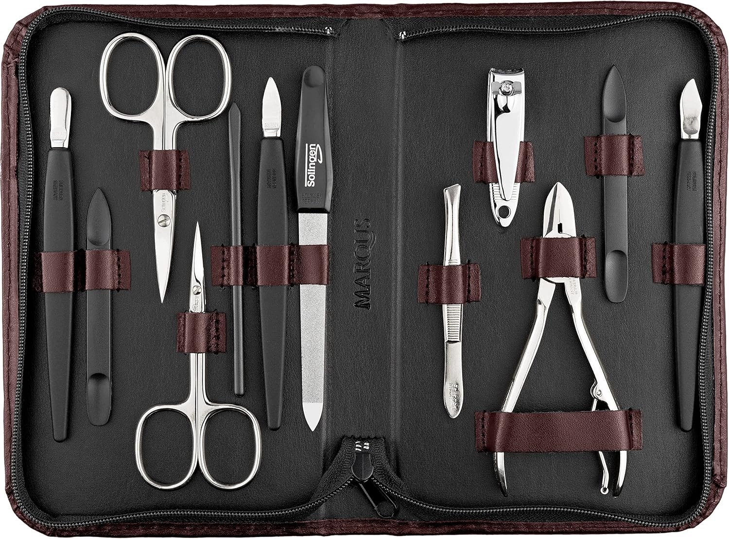 MarQus Solingen 12-delige Manicure & Pedicure Set met Etui