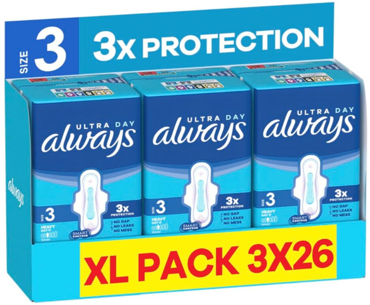 Always Maandverband Extra Lang Ultra Maat 3 78 stuks