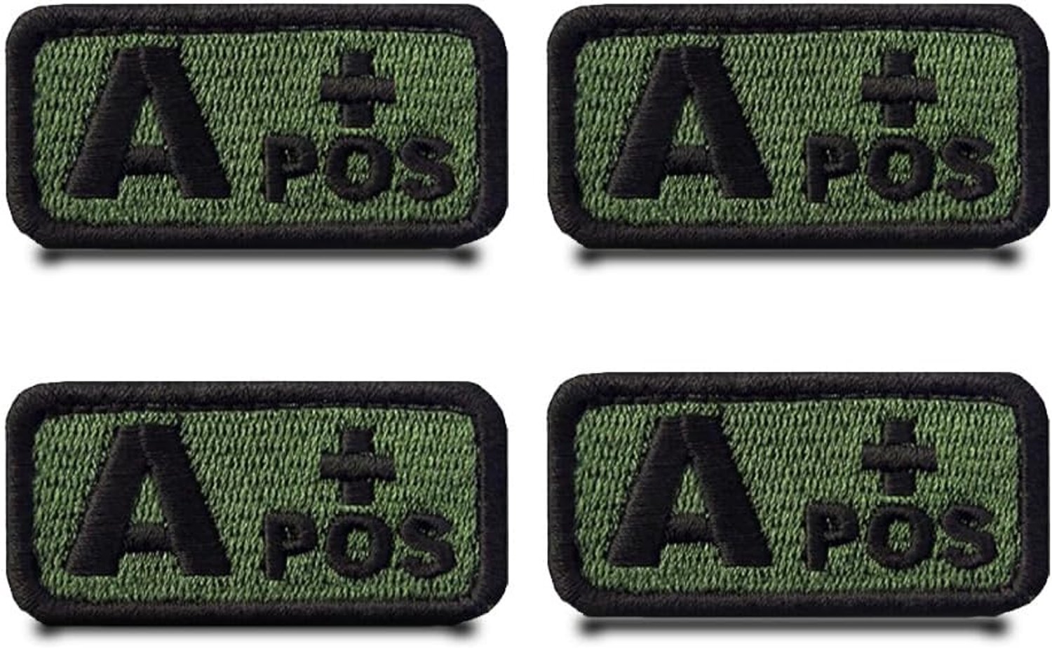 4 stuks type A+ positieve tactisch groene grappige vlagpatch afneembare patches met Borduurwerk tactische militaire patch applicatie voor kleding, tassen, vest, jas, rugzakken