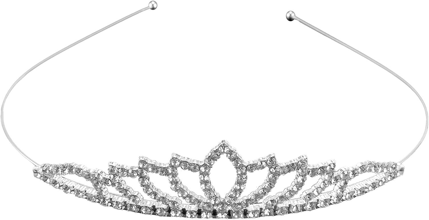 Haarsieraad kroon dames, diamant diadeem zilver, bruiloft bruid bruidssieraden haarsieraad, kroon, prom Queen kroon dames meisjes prinses verjaardag