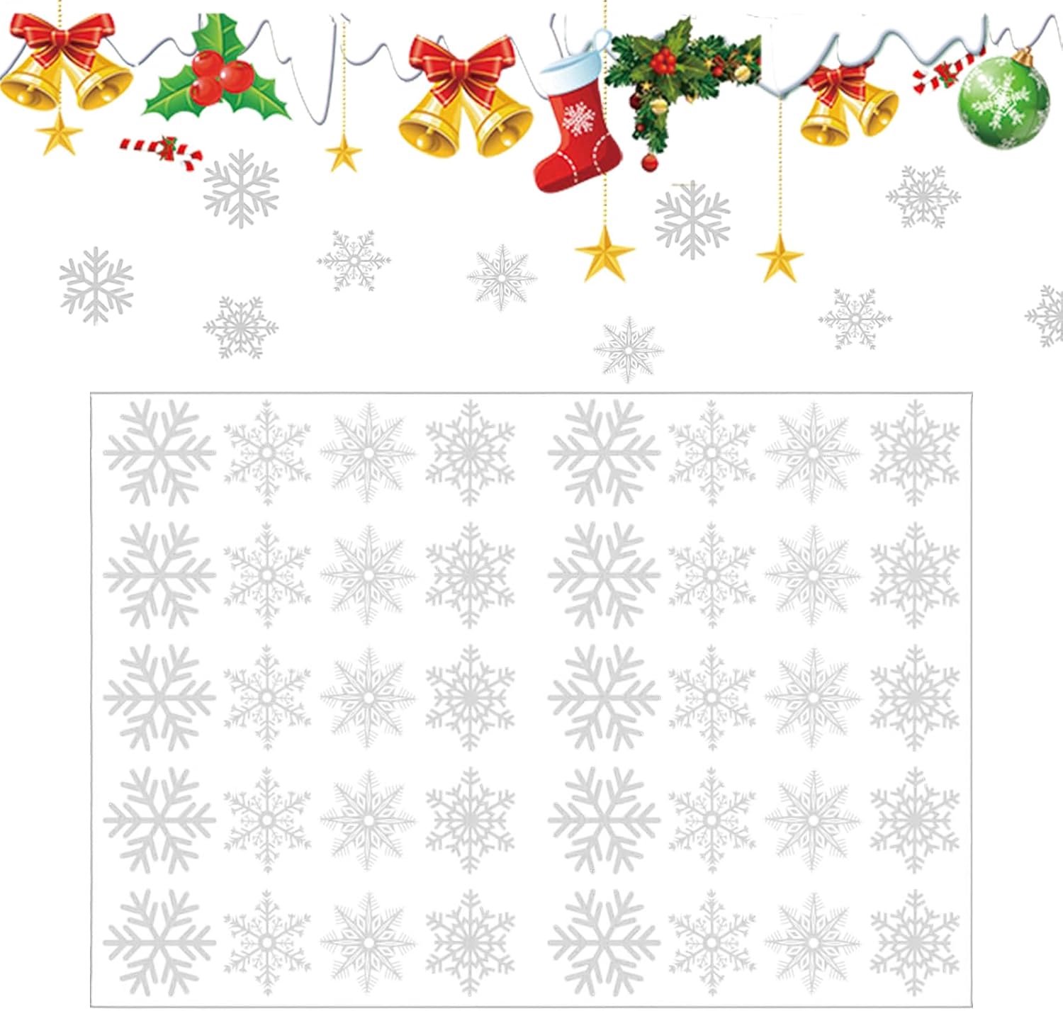 Raamstickers Statische Kerstvakantie Decoratie
