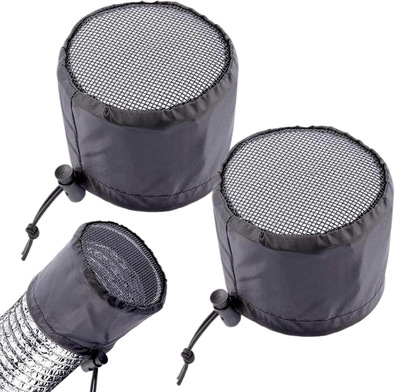 Ventilatieafdekking voor , stoffilter, 2 stuks, doorstroombeveiliging voor keuken, broeikas, outdoor, badkamer, plantenteelt