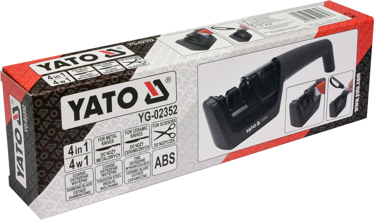 Yato 4-in-1 Messenslijper: Staal, Keramiek & Schaar