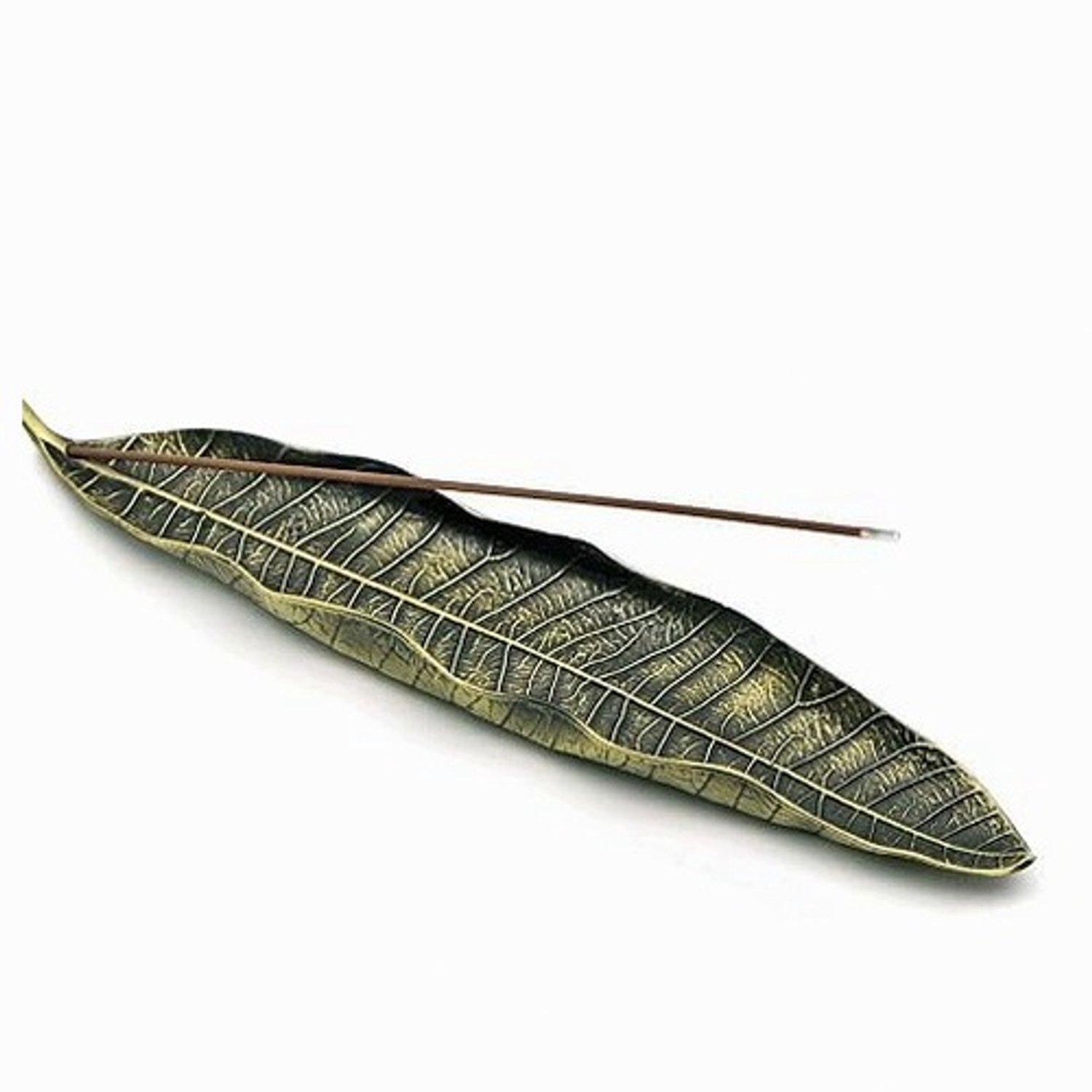 Metalen Bodhi Blad Kaarsenhouder 24cm - Zinklegering