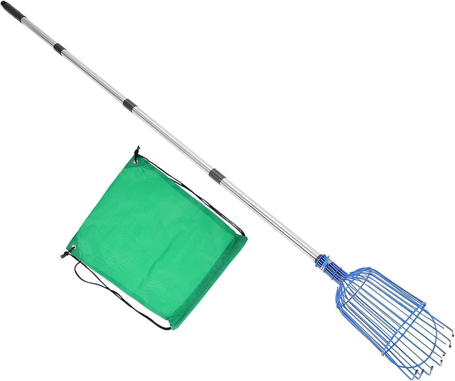 Duty Fruit Picker met Verstelbare Telescopische Stang Mand Flexibele voor Veilig Efficiënt Plukken van Hooghangend Fruit