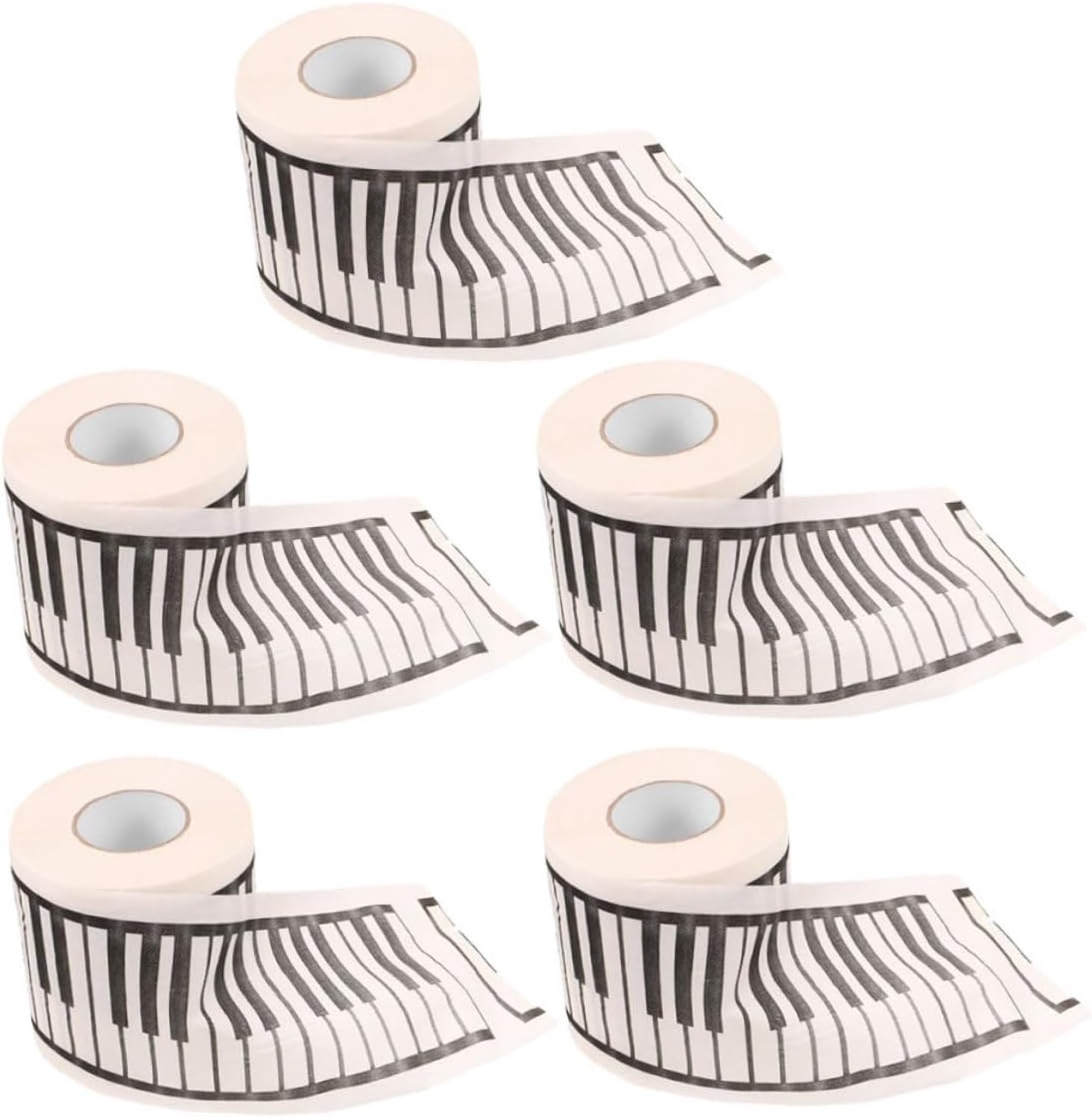 Toiletpapier Rol Decoratieve Tissues Voor Feestjes Badkamers Zacht Luxe Papier Met Pianotoetsenpatroon Voor Muziekliefhebbers