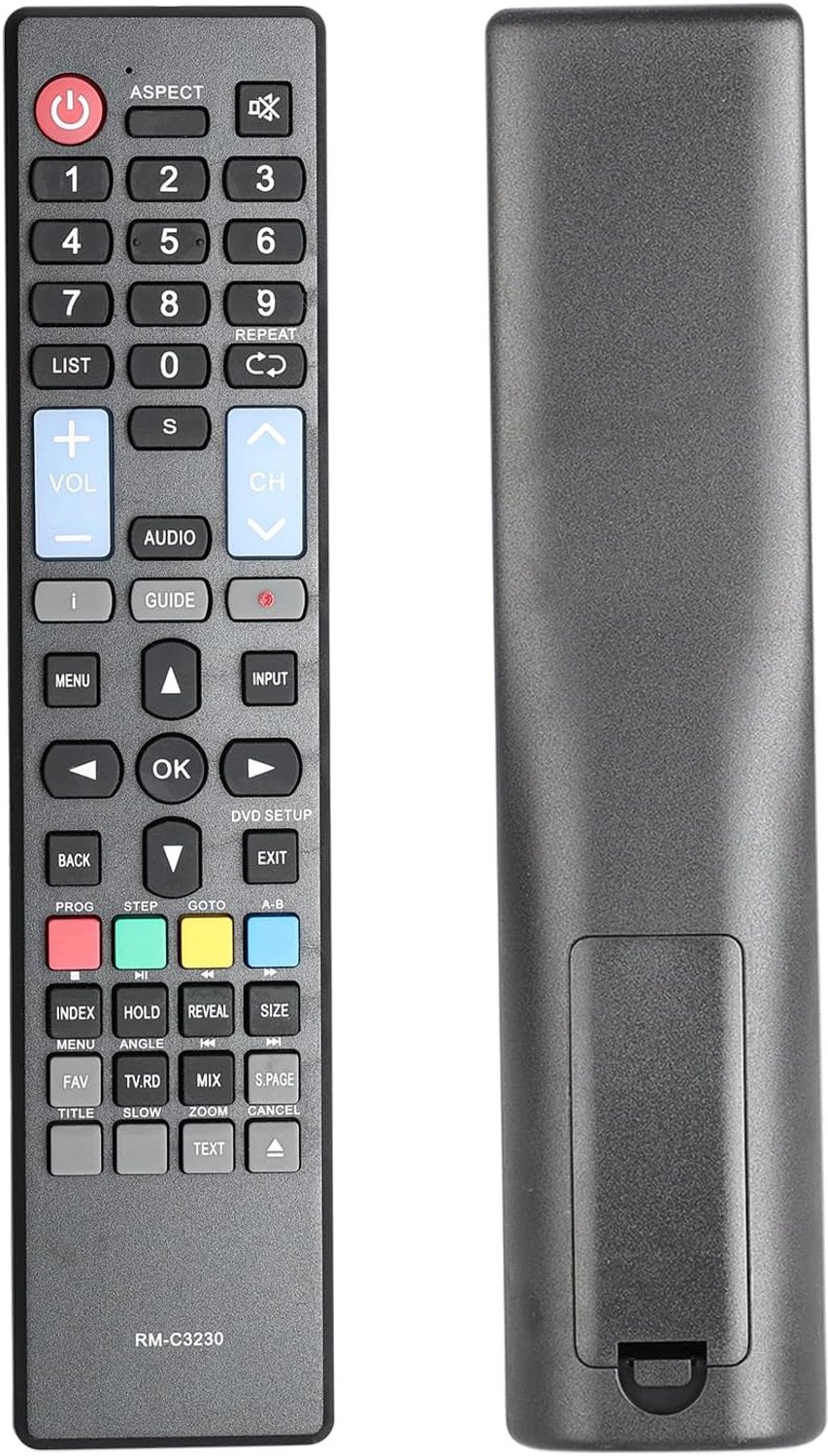 Afstandsbediening RM-C3230 compatibel met RCA HKC HD TV 32C9A 24C2NB 24C2NBD 40F1FHD-T2-EU 43F3 43F6 50F1 16M4 13M4C 16M4C 32F1D 17H2C 32F1DA 32D1-H22D1-H2EU RS50U. 1 -EU 40K7A reservebesturing
