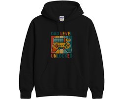 Vader Hoodie – DAD LEVEL UNLOCKED – Gamer Outfit – Unisex Hoodie voor Dames & Heren – Leuk Cadeau
