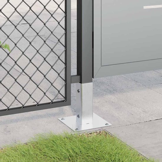 4 stuks. Vierkant 46x46mm thermisch verzinkt staal — afbeelding 2