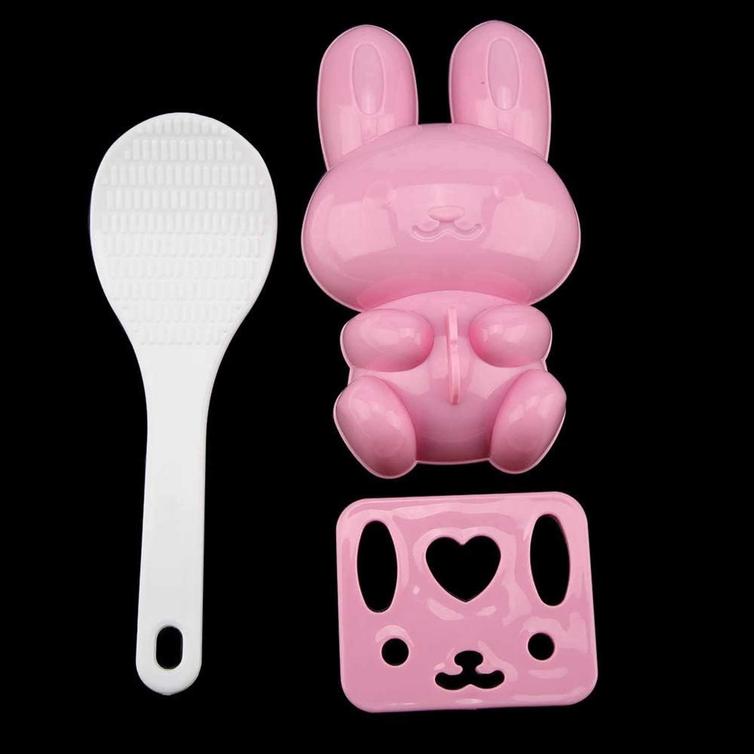 Sushi Rijstvorm Konijn Model Onigiri Make Tool Kids Geel Roze (PINK)