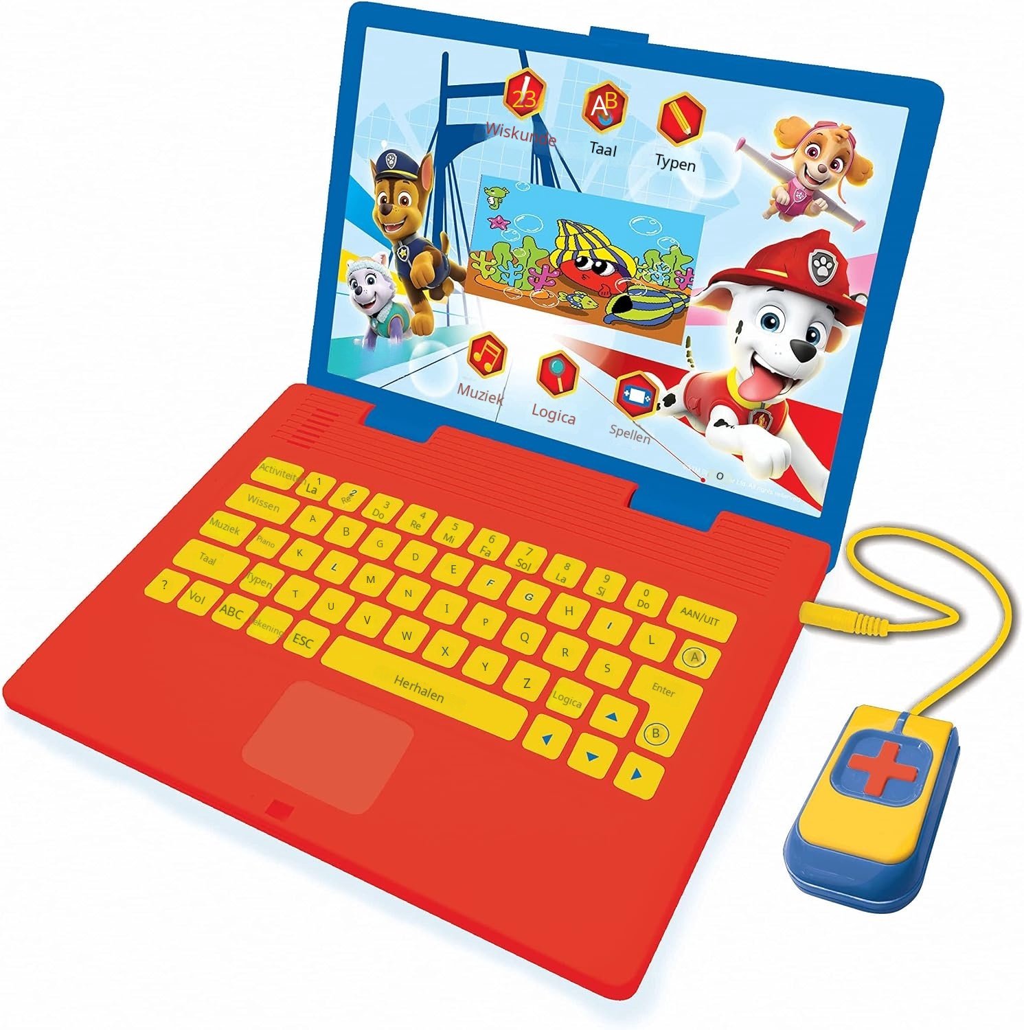 QEVA Kinderlaptop - Laptop Kinderen - Educatieve Laptop - Blauw - 24cm x 18cm x 4cm