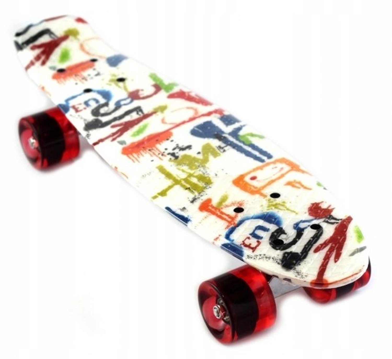 Madej Fiszka Skateboard met Grafische Opdruk 22″ x 6 Wit