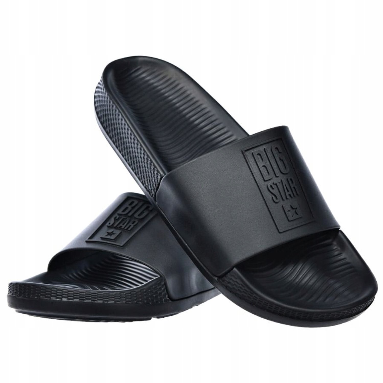 Big Star Heren Slippers - Comfortabele Rubberen Dagelijkse Badstof Badslippers