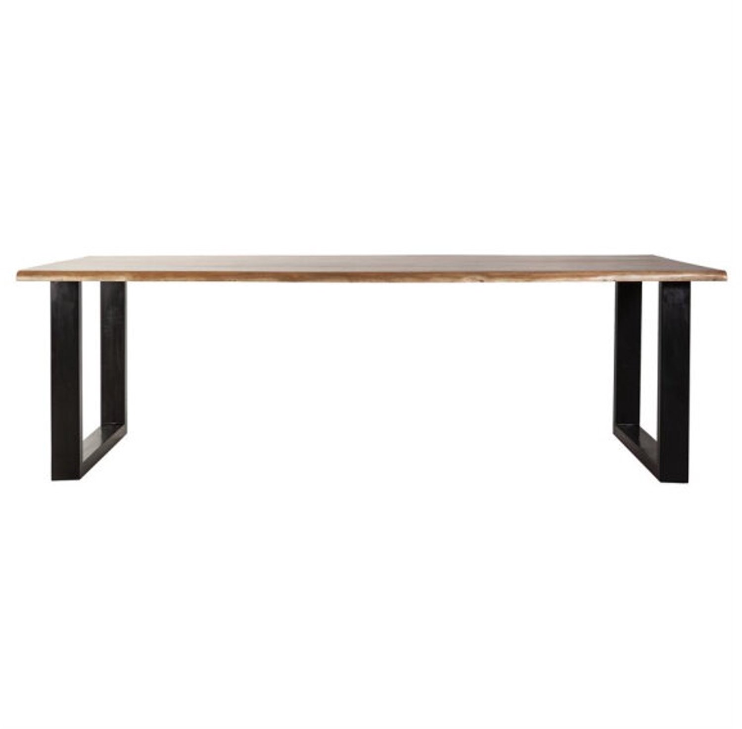 Boomstam eettafel Eleonora Acacia met U-poten - 200x100
