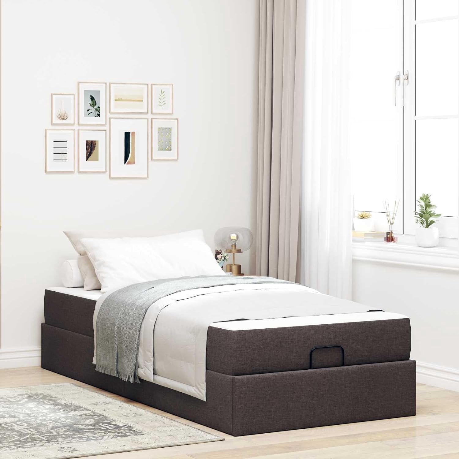 Schuimmatras Opberglades Donkerbruin 90x190 cm