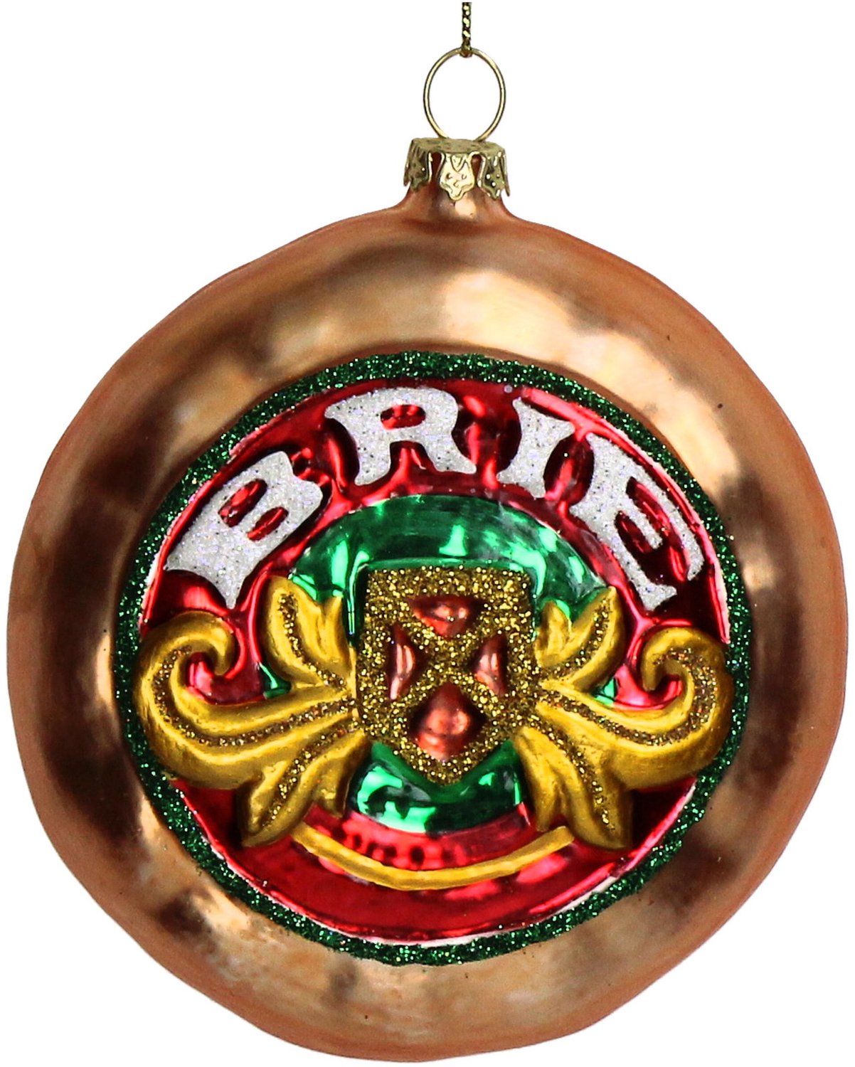 Ornament kerstbal Brie Glas Multi 11.4 cm HD Collection