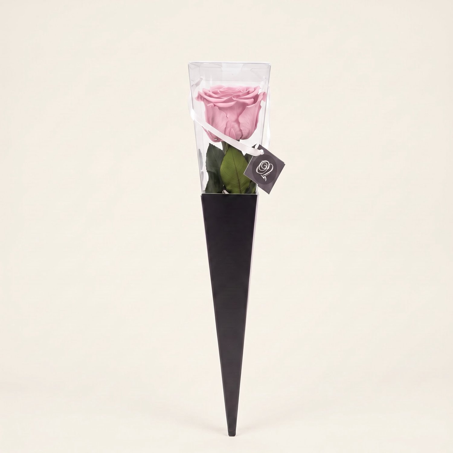 Charle Roses Icon - Echte houdbare roos met steel - 50 cm - Powder Pink lichtroze - in cadeauverpakking