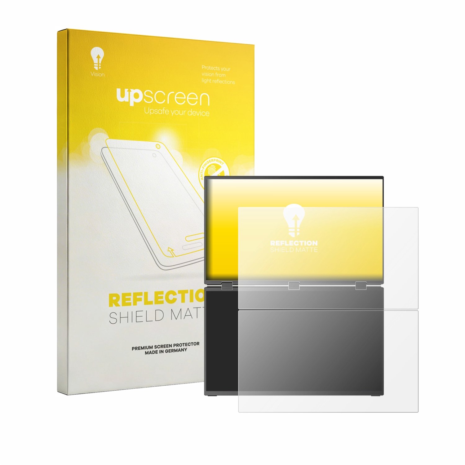 upscreen - Screenprotector voor Uperfect Delta Max Touch 18.5" - Folie Beschermfolie anti glare matte