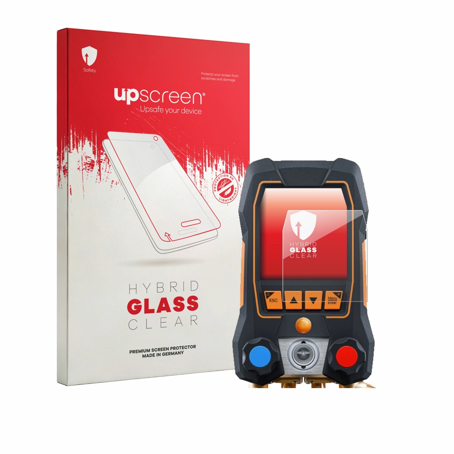 upscreen - Screenprotector voor Testo 558s - Folie Beschermfolie Beschermglas transparant