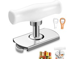 Handige Blikopener met Flesopener voor Senioren & Zwakke Handen