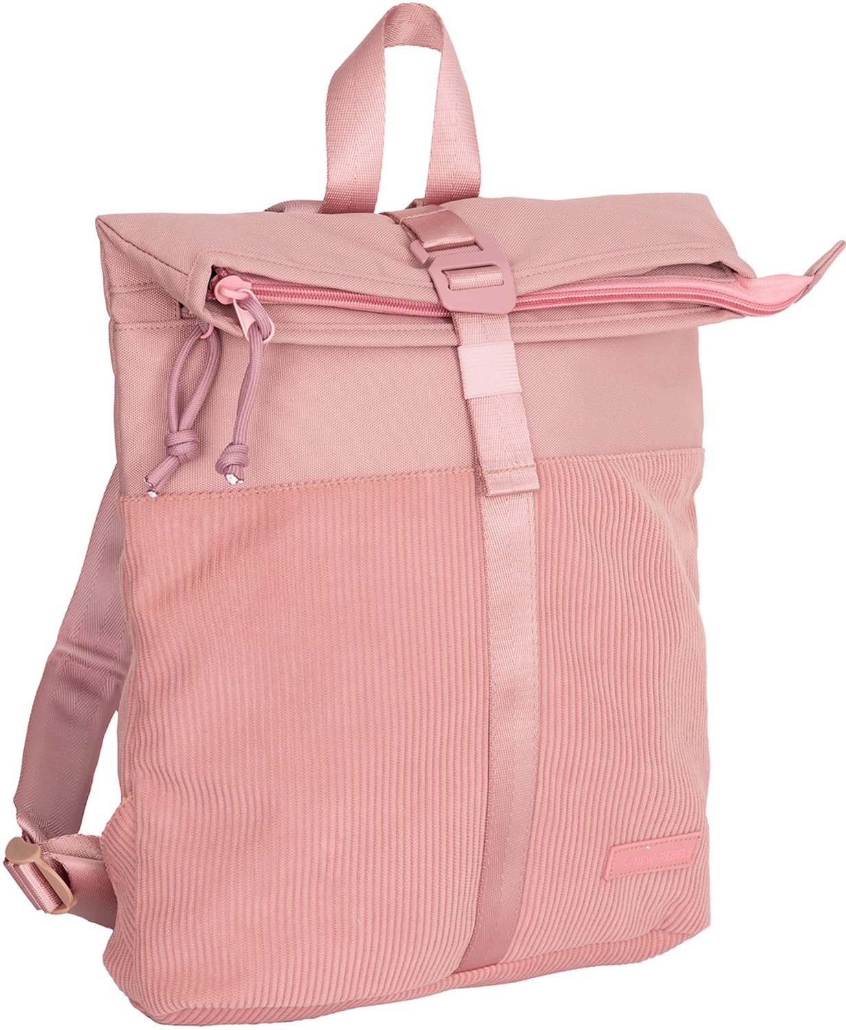 New Rebels Ribbi Los Angeles Rolltop Rugzak Mini Old Pink - 13 L