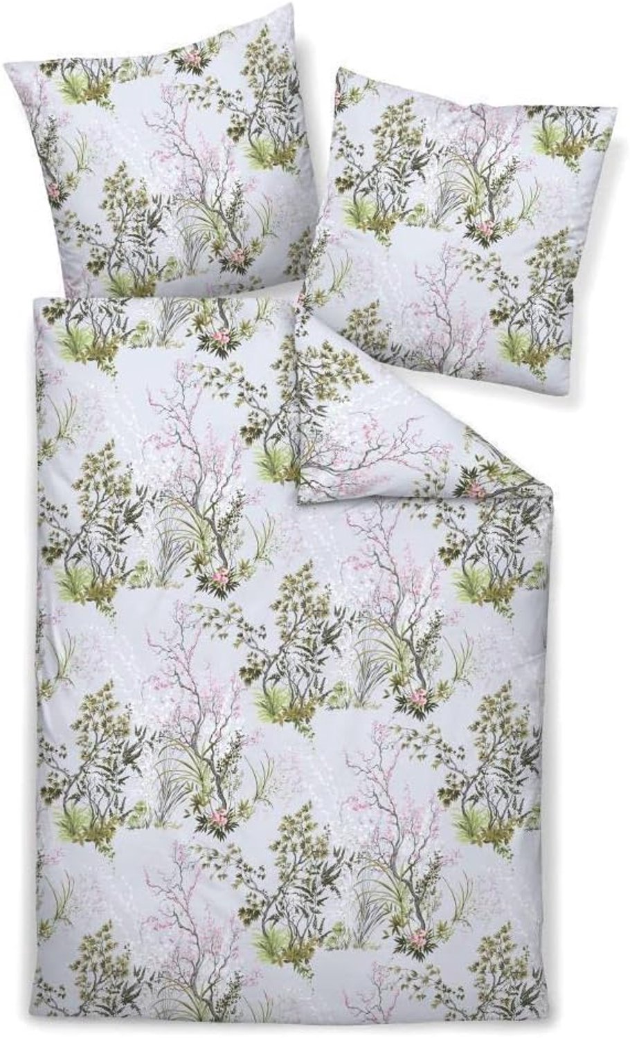 Janine Mako Satin Beddengoed 2-Delig 135x200 cm Waterlelie