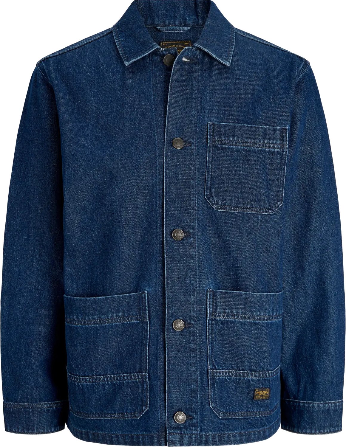Derry dnm overshirt relaxed fit, twill, blauw (blue denim)