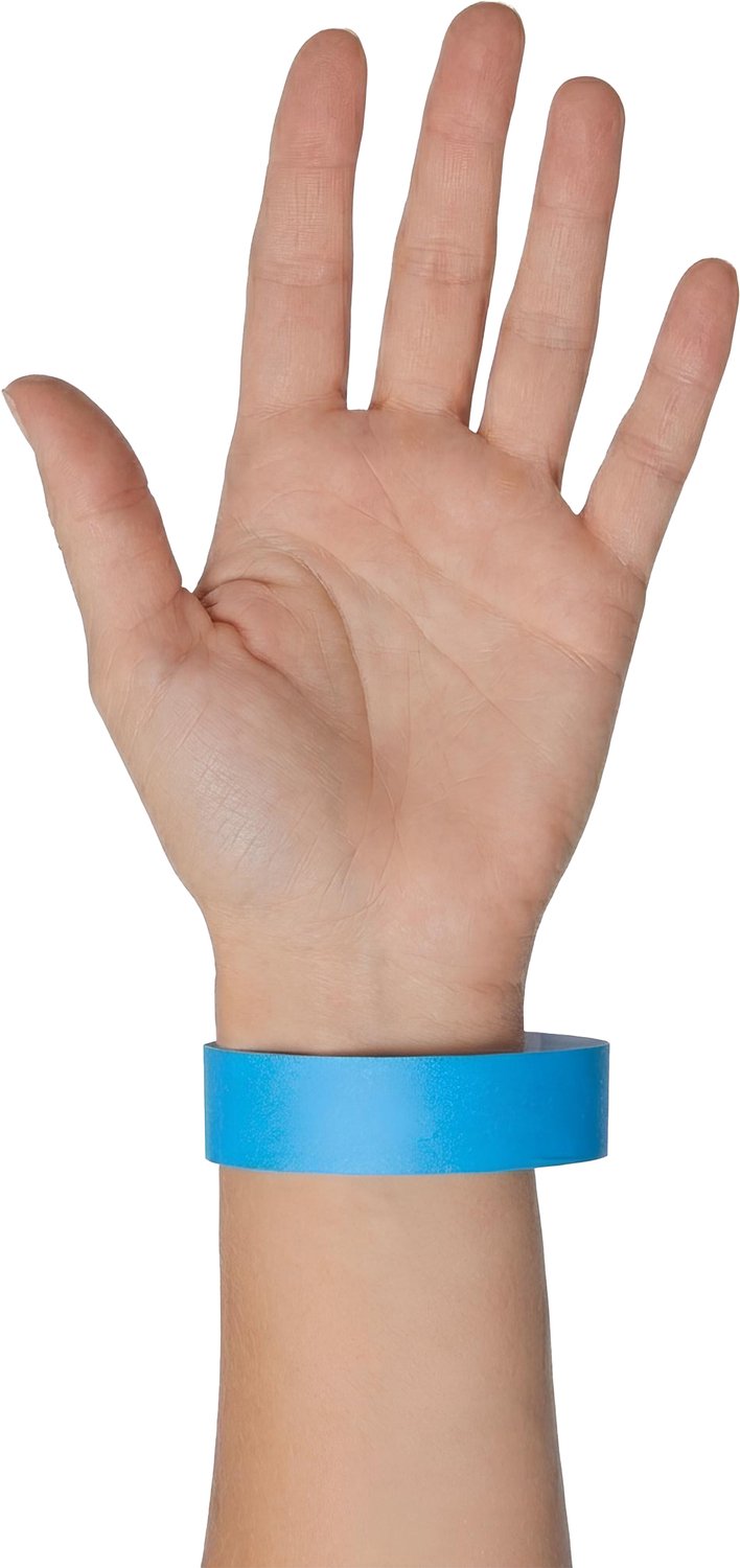 SUD TRADING - Set van 50 blauwe evenementen polsbandjes