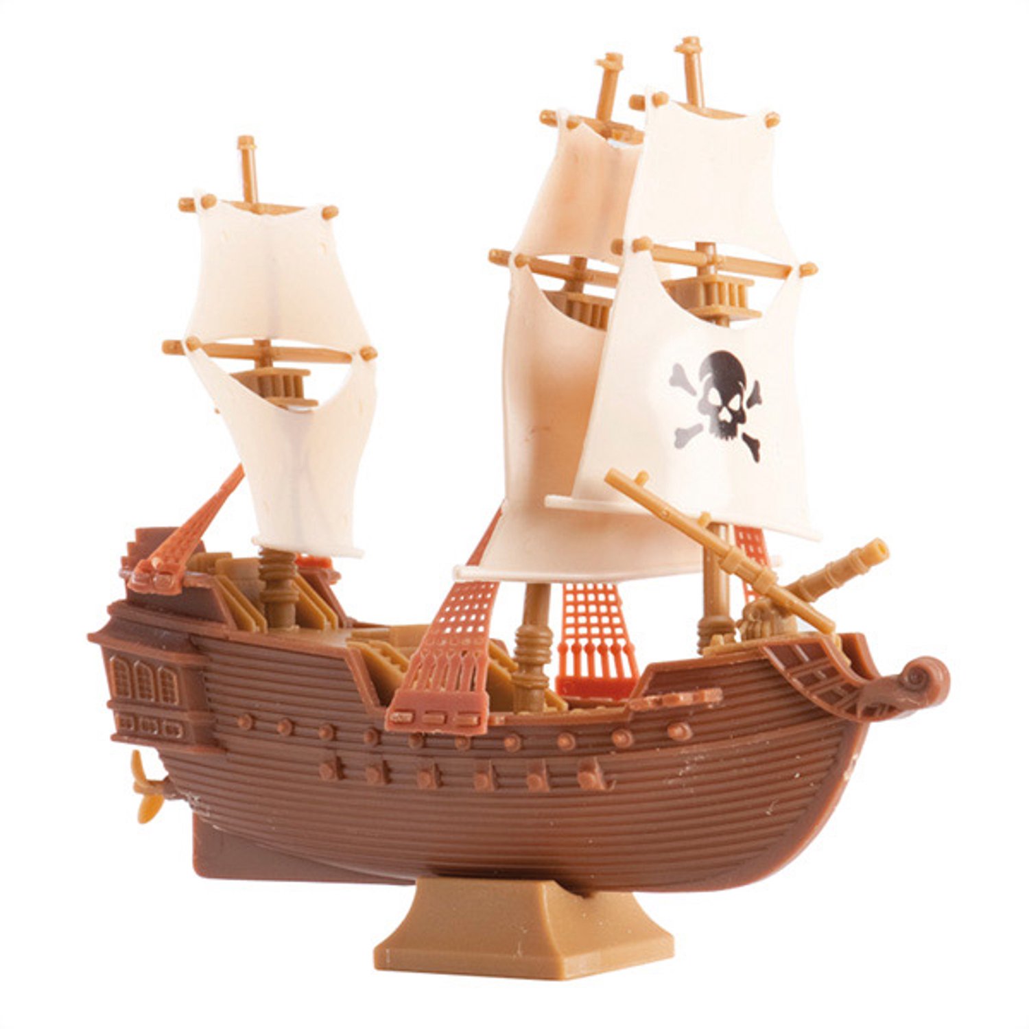 DEKORA - Plastic piratenschip taartdecoratie