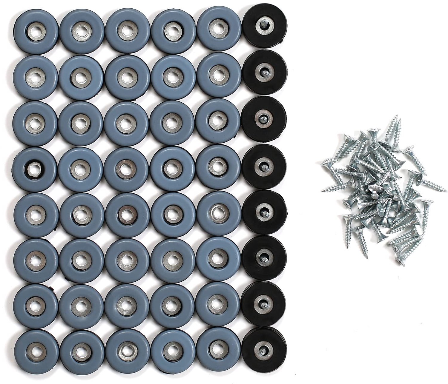 Set van 50 Teflon Glijders voor Meubels met Schroef