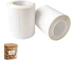 Thermische Labels 50 x 80 mm, Waterdichte Multifunctionele Labels voor Thuis en Kantoor, 160 Labels in Totaal, Geschikt voor Cosmetica en Verzending