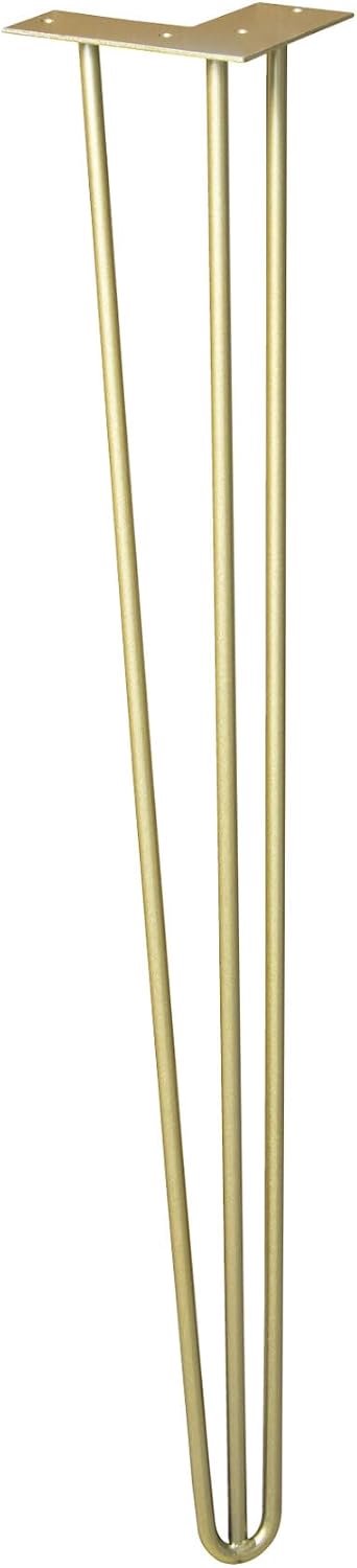 Wagner Hairpin Tafelpoot - Goud Mat - Staal - 71 cm - Retro Stijl