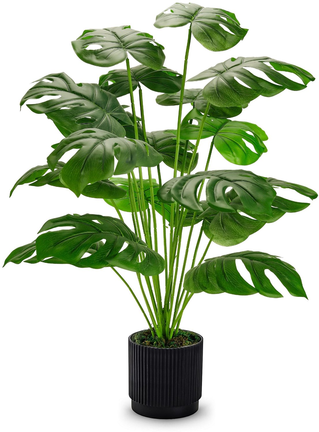 Kunstplant Monstera - Groot, 71,1 cm, Zwart