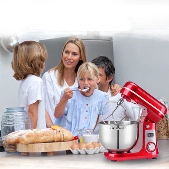 Keukenmachine - Keukenmixer - Foodprocessor - Keukenmachines & Mixers - Kitchenaid Keukenmachine - 6L Roestvrijstalen Kom – 1200W Krachtige Motor – 6 Snelheden – Zilver — afbeelding 3