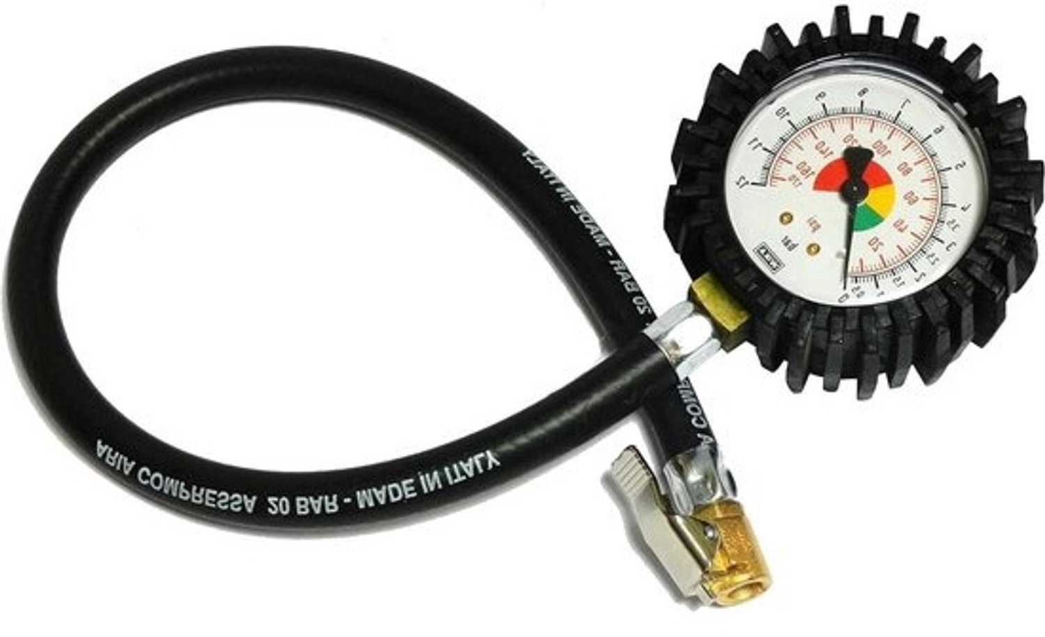 Bandenmanometer - Meter voor luchtdruk - Bandenspanning controleren - Hoge nauwkeurigheid - Max 12 Bar - Zwart
