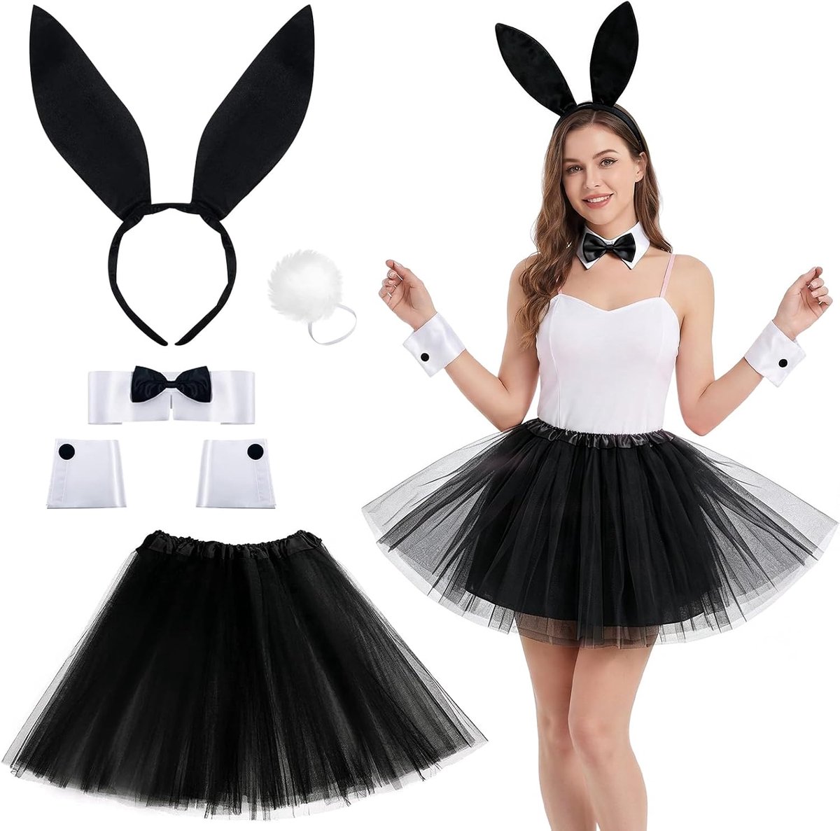 Konijnenkostuumset voor vrouwen, bunny-kostuum