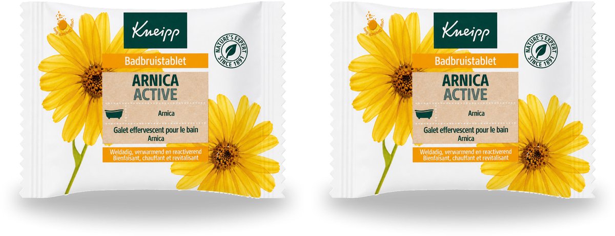 2 x Kneipp - Badbruistablet - Arnica - Voordeelverpakking - 2 stuks