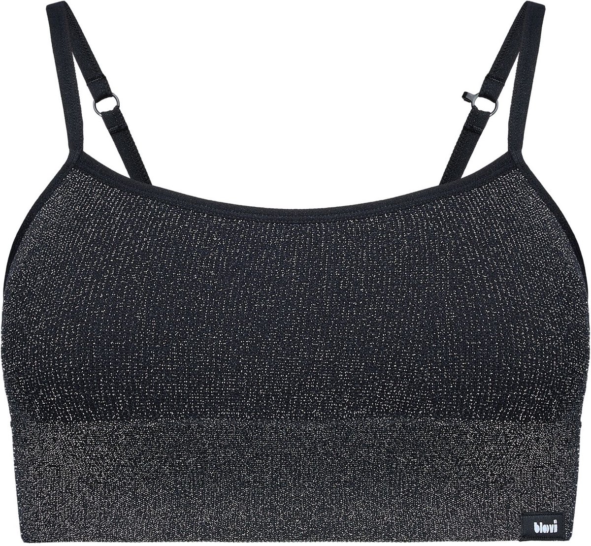 Bloovii Hi-Shine - Bralette - Zwart - Glanzend