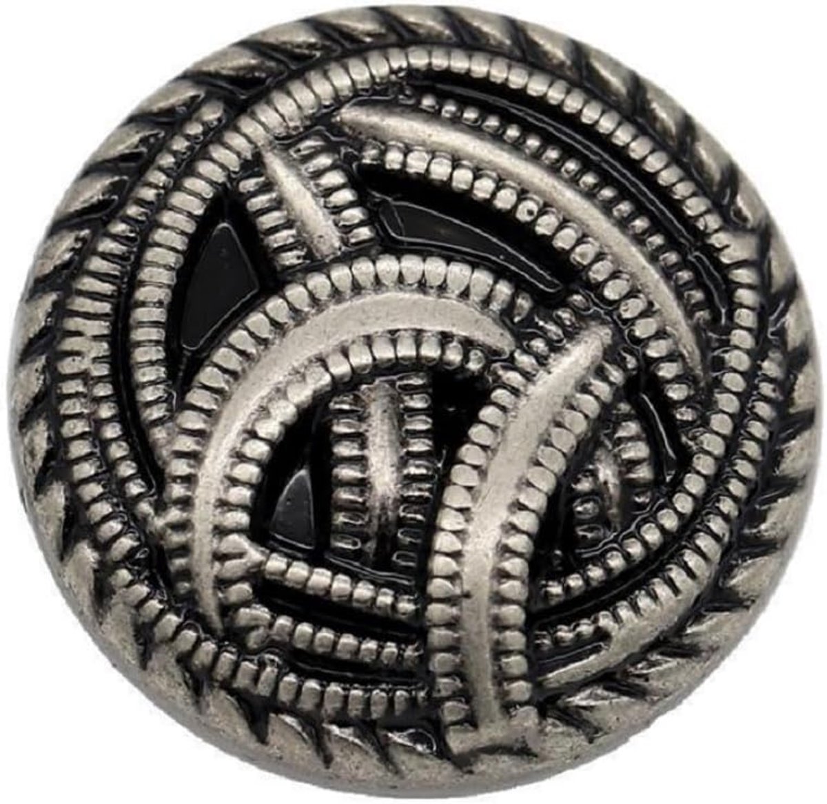 Knopen - Retro Metalen Naaien Knopen Schacht Ronde Vormige Knoop Set voor Blazer, Pakken, Jas, Uniform, Jasje (Zilver, 25mm)