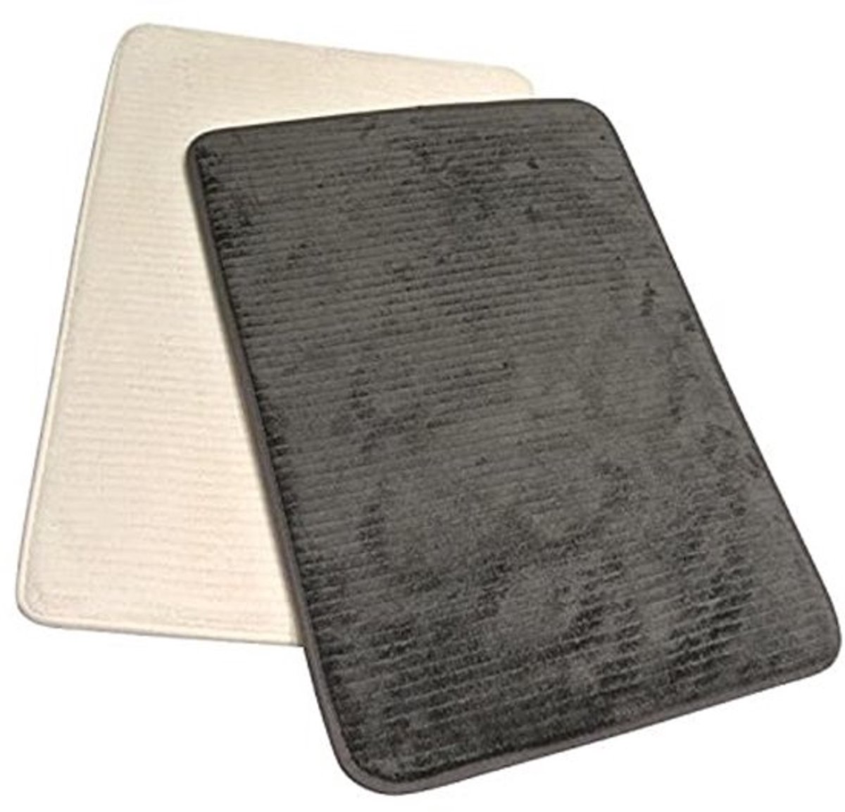 Zacht en Absorberend Tapijt met Geheugenschuim voor Bad of Bed, Sneldrogend, Antislip, 60 x 45 cm, Antracietgrijs