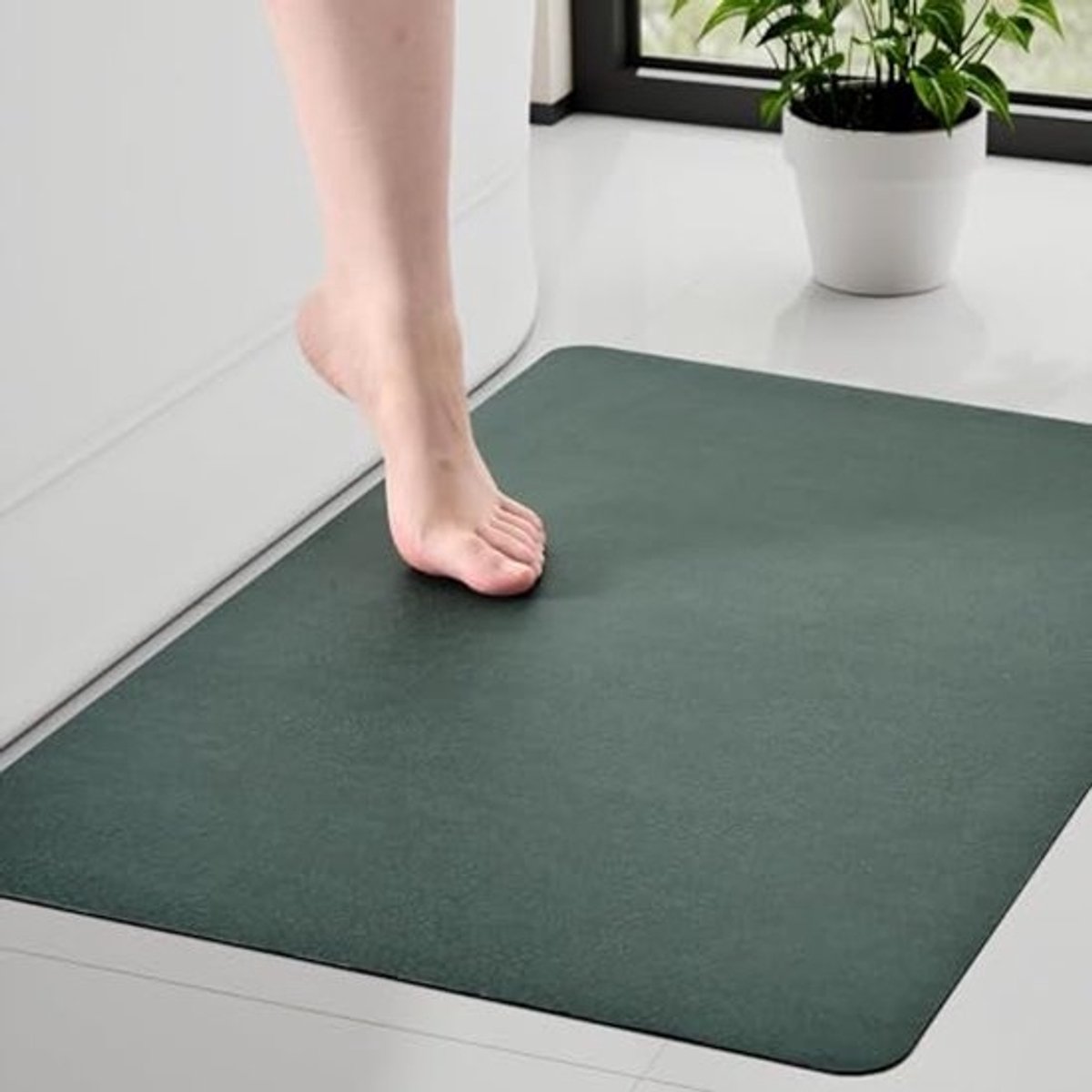 Antislip Wasbare Badmat 43 x 70 cm - Super Absorberend en Zacht Badkamertapijt