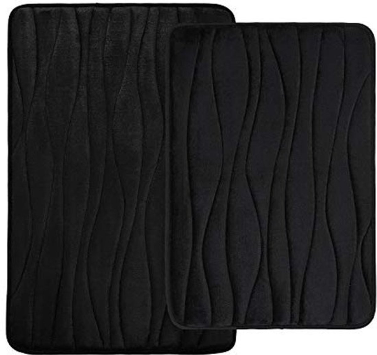 Set van 2 Memory Foam Badmatten - Absorberend, Antislip en Wasbaar 40 x 60 cm + 50 x 76 cm