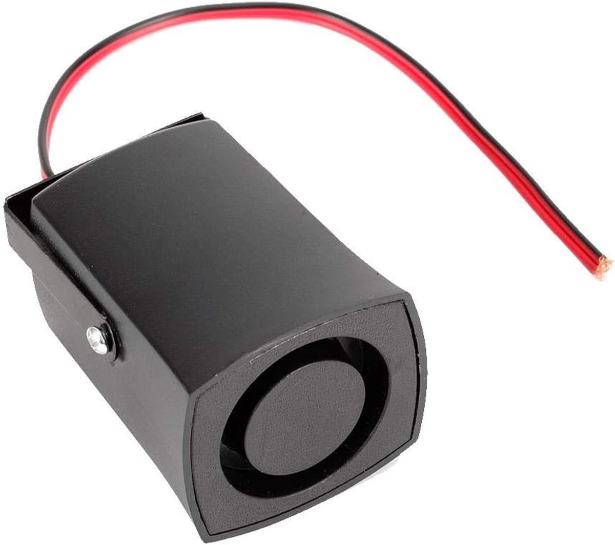 Achteruitrijalarm, 12 V, 115 dB, met beeper, universeel, voor auto, veiligheidsalarm met bevestigingsbeugel, ABS-materiaal, robuust
