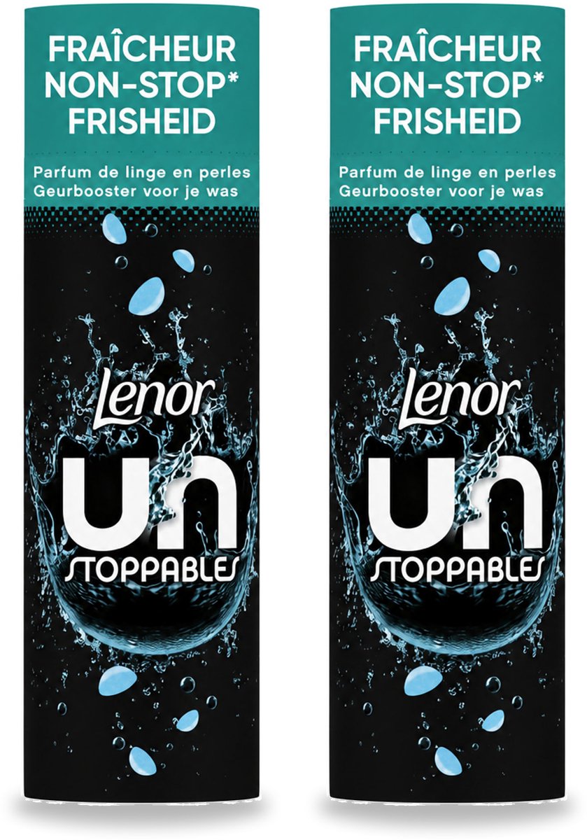 2 x Lenor Unstoppables - Geurbooster - Fris - Non-Stop Frisheid - 19 Wasbeurten - Bulkverpakking - 2 stuks